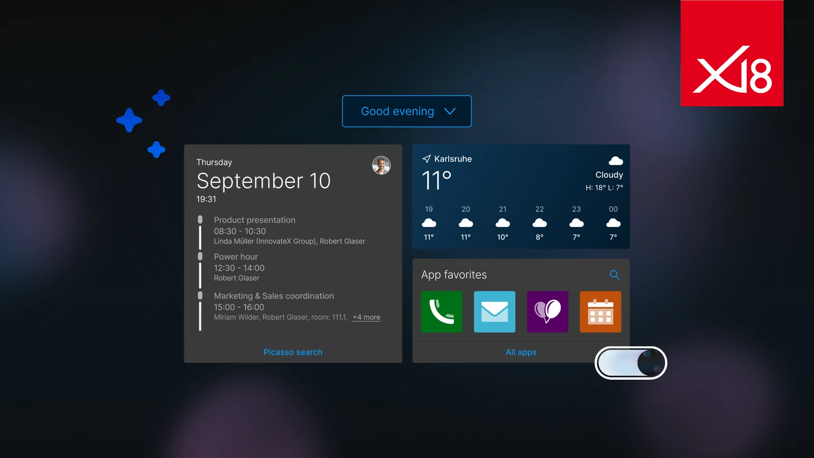 CAS genesisWorld x18 - Good evening - Dark Mode